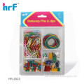 Colorful Multi-function Binder Clip Set With Rubber band